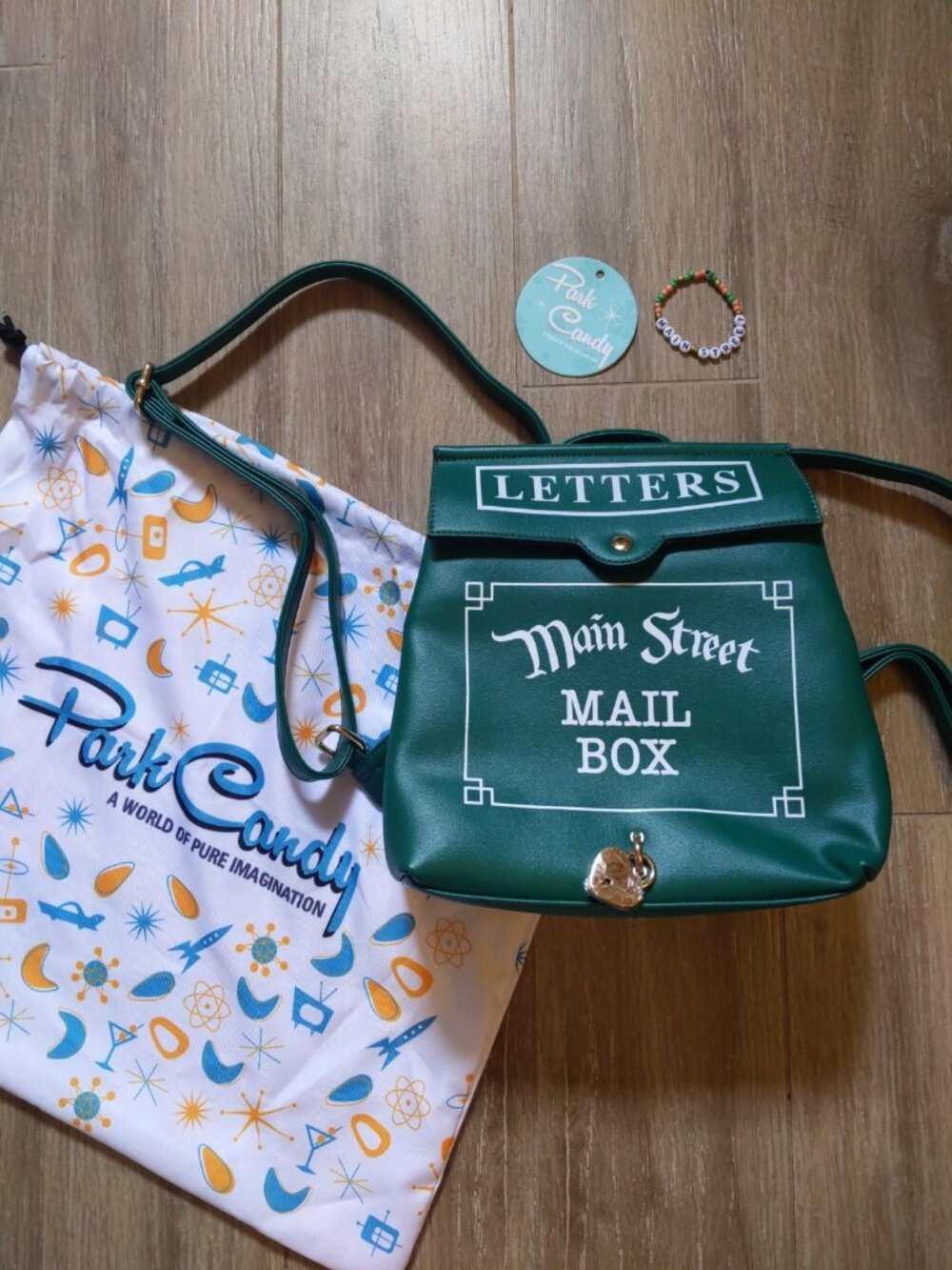 Park Candy Green Main Street Mailbox Backpack